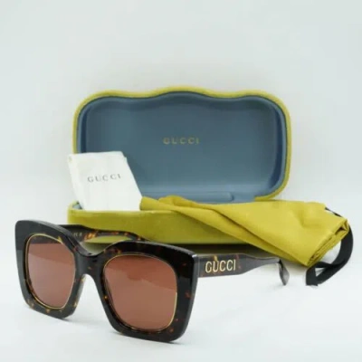 Pre-owned Gucci Gg1151s 003 Havana/brown 51-23-145 Sunglasses Authentic
