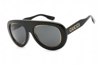 Pre-owned Gucci Gg1152s-001-54 Sunglasses Size 54mm 140mm 21mm Black Men In Gray