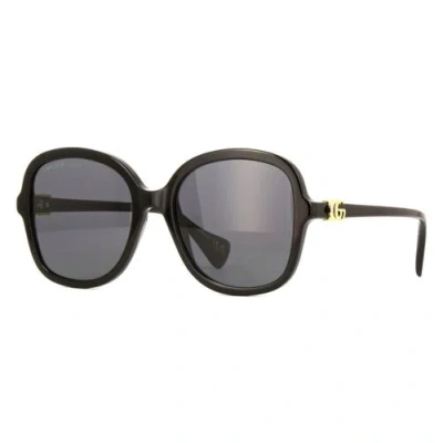 Pre-owned Gucci Gg1178s 001 Black/grey Polarized 56-20-145 Sunglasses