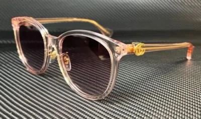 Pre-owned Gucci Gg1180sk 005 Pink Transparent Violet Women's 56 Mm Xl Size Sunglasses In Purple