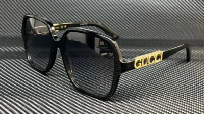 Pre-owned Gucci Gg1189s 002 Black Grey Gradient Women's M Size Sunglasses In Gray