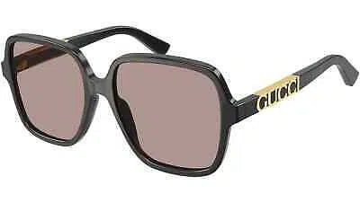 Pre-owned Gucci Gg1189s-004-58 Grey Grey Brown