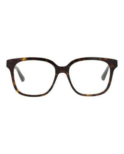 Gucci Gg1192o Eyeglasses In Havana Transparent