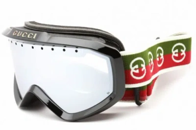 Pre-owned Gucci Gg1210s-001-99 Sunglasses Size 99mm 0mm 1mm Black Unisex In Silver