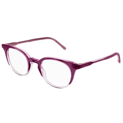 Gucci Gg1214o003 Violet Violet Transpa In Red