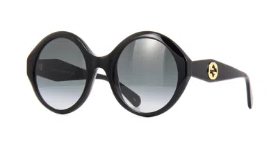 Pre-owned Gucci Gg1215s Black/grey (002) Sunglasses In Gray
