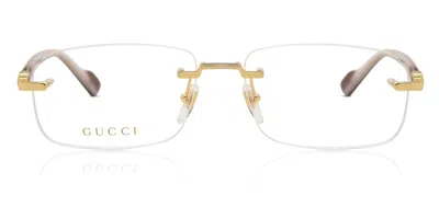 Gucci Gg1221o Men's Glasses, Gold, Size 56