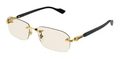 Pre-owned Gucci Gg1221s 005 56 Gold/light Yellow (005) Sunglasses