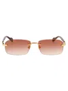 Gucci Gg Rectangular Sunglasses In Multi