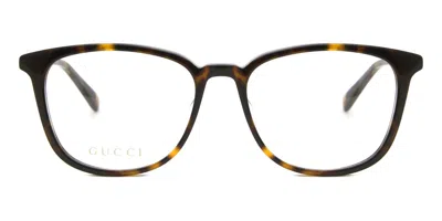 Gucci Gg1230oa Asian Fit Men's Glasses, Tortoiseshell, Size 53 In Black