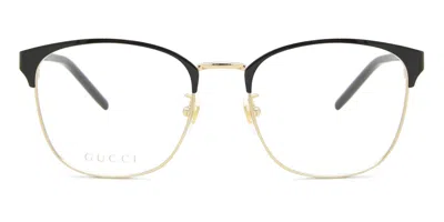 Gucci Gg1231oa Asian Fit Men's Glasses, Gold, Size 55 In Multi