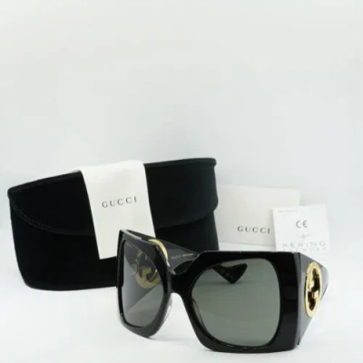 Pre-owned Gucci Gg1255s 001 Black/smoke 64-20-125 Sunglasses In Gray