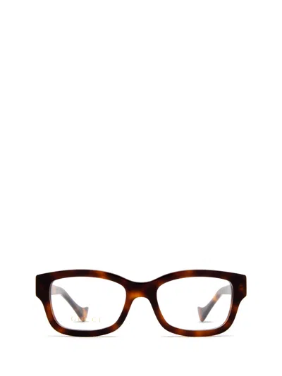 Gucci Gg1259o Havana Glasses In Brown