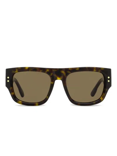 Gucci Gg1262 Rectangular-frame Sunglasses In Green