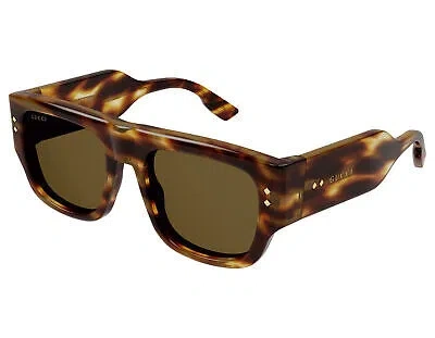 Pre-owned Gucci Gg1262s-004 Havana Havana Brown Sunglasses