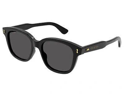 Pre-owned Gucci Gg1264s-001 Black Black Grey Sunglasses In Gray