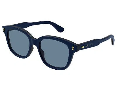 Pre-owned Gucci Gg1264s-002 Blue Blue Blue Sunglasses