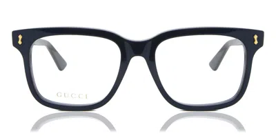 Gucci Gg1265o Men's Glasses, Blue, Size 55 In Black