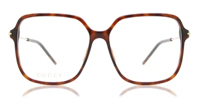 Gucci Gg1271o Women's Glasses, Tortoiseshell, Size 56 In Burgundy