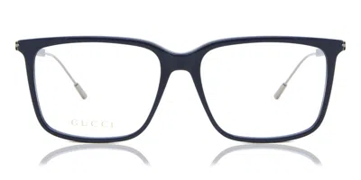 Gucci Gg1273o Men's Glasses, Blue, Size 56 In Black