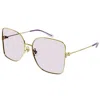 Shop Gucci Gg1282sa004 Gold Gold Pink