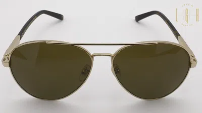 Pre-owned Gucci Gg1288sa 002 Aviator Gold Havana Brown Sunglasses 61-13-145mm Xl