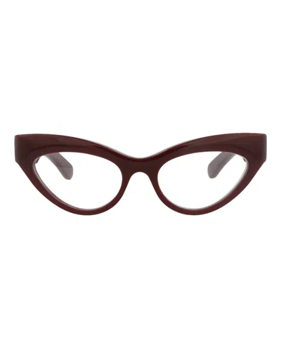 Gucci Gg1295o Eyeglasses In Red Transparent