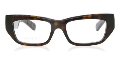 Gucci Gg1297o Men's Glasses, Tortoiseshell, Size 53 In Brown