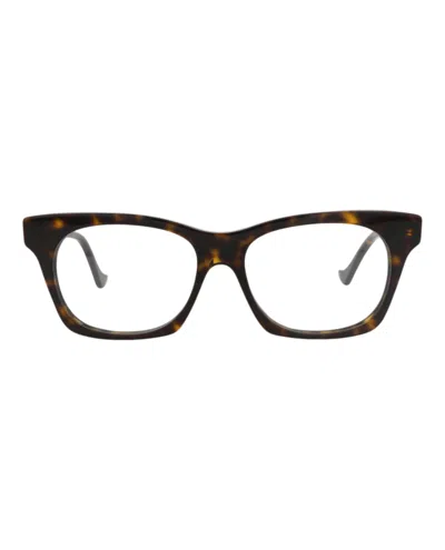 Gucci Gg1299o Eyeglasses In Havana Transparent