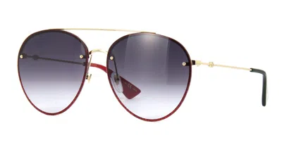 Pre-owned Gucci Gg1300s Black/grey Shaded (004) Sunglasses