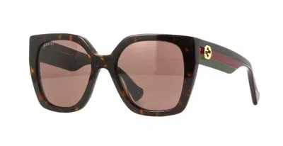 Pre-owned Gucci Gg1300s Havana/brown (002) Sunglasses