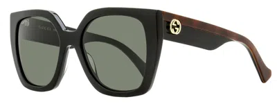 Gucci Gg1300s Square Web-embossed Sunglasses In Black