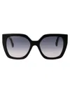Gucci Oversized Square-frame Sunglasses In 004 Black Black Grey