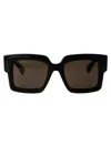 Gucci Sunglasses In 001 Black Black Brown