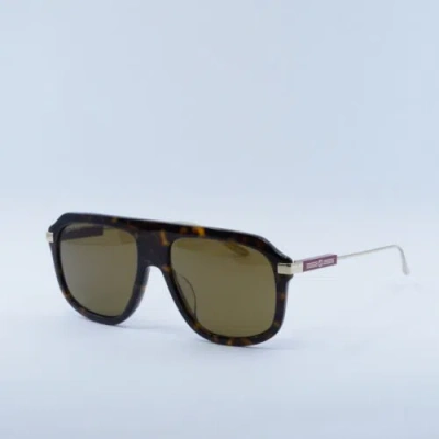 Pre-owned Gucci Gg1309s 006 Dark Havana/brown 57-17-145 Sunglasses Authentic