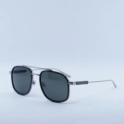 Pre-owned Gucci Gg1310s 001 Ruthenium/black/grey 56-20-145 Sunglasses Authentic In Gray