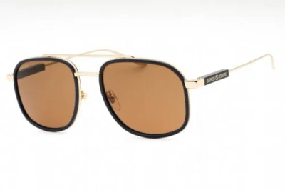 Pre-owned Gucci Gg1310s-003-56 Sunglasses Size 56mm 145mm 20mm Gold Men In Brown