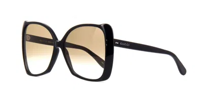 Pre-owned Gucci Gg1314s Black/grey Shaded (001) Sunglasses