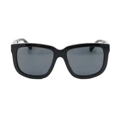 Gucci Gg1317sa001 Square Full Rim Sunglasses In Black
