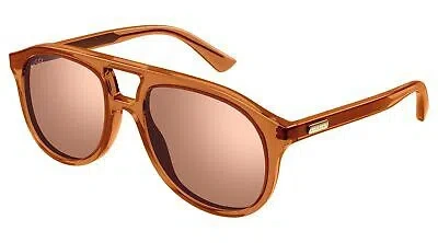 Pre-owned Gucci Gg1320s-002-54 Orange Orange Orange
