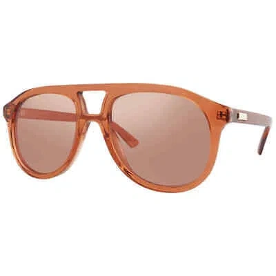 Pre-owned Gucci Gg1320s-002 Orange Orange Orange Sunglasses