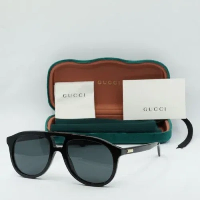 Pre-owned Gucci Gg1320s 004 Black/grey 54-19-145 Sunglasses In Gray