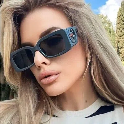 Pre-owned Gucci Gg1325s - 003 Sunglasses In Solid Smoke Grey