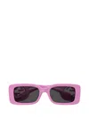 Gucci Eyewear Rectangle Frame Sunglasses In Pink