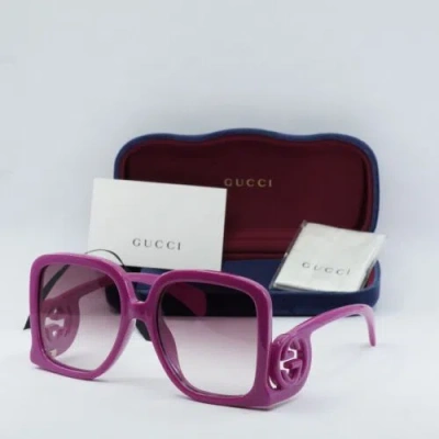 Pre-owned Gucci Gg1326s 004 Fuchsia/violet Gradient 58-19-140 Sunglasses Authentic