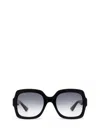Gucci Gg1235s 001 Butterfly Sunglasses In Black