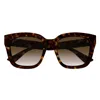 Gucci Brown Gradient Square Ladies Sunglasses Gg1338s 003 54 In Brown