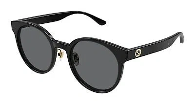 Pre-owned Gucci Gg1339sk-002 Black Sunglasses In Gray