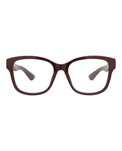 Gucci Gg1340o Eyeglasses In Red Transparent