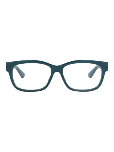 Gucci Gg1341o Eyeglasses In Blue Transparent